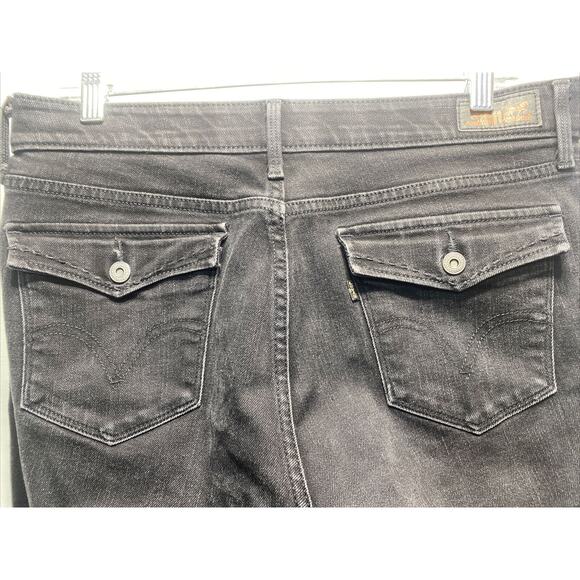 Levi's 525 Perfect Waist Straight Leg Black Tab Denim Jeans Women's Size 12 M - Picture 2 of 9